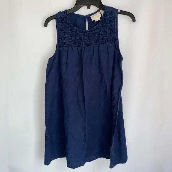 Cynthia Rowley size small 100% linen blue navy dress Cynthia Rowley size small 100% linen blue navy dress